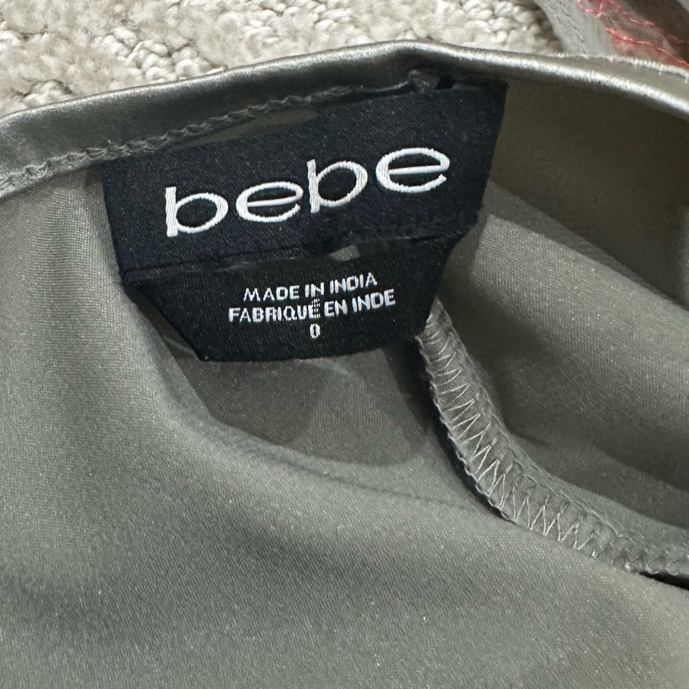 Bebe Geometric Patterned Sequined Slip Dress - Picture 11 of 15